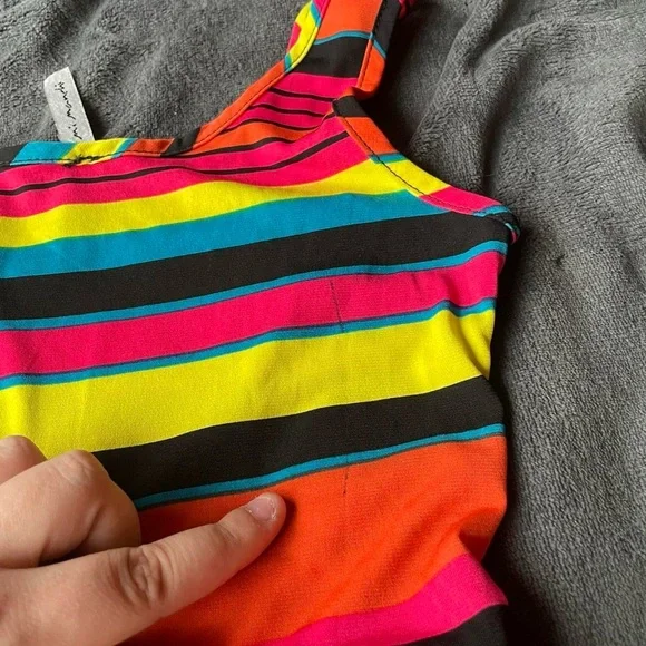AS IS Vintage 2000s striped sleeveless dress / Mi Manchi. - Picture 6 of 6